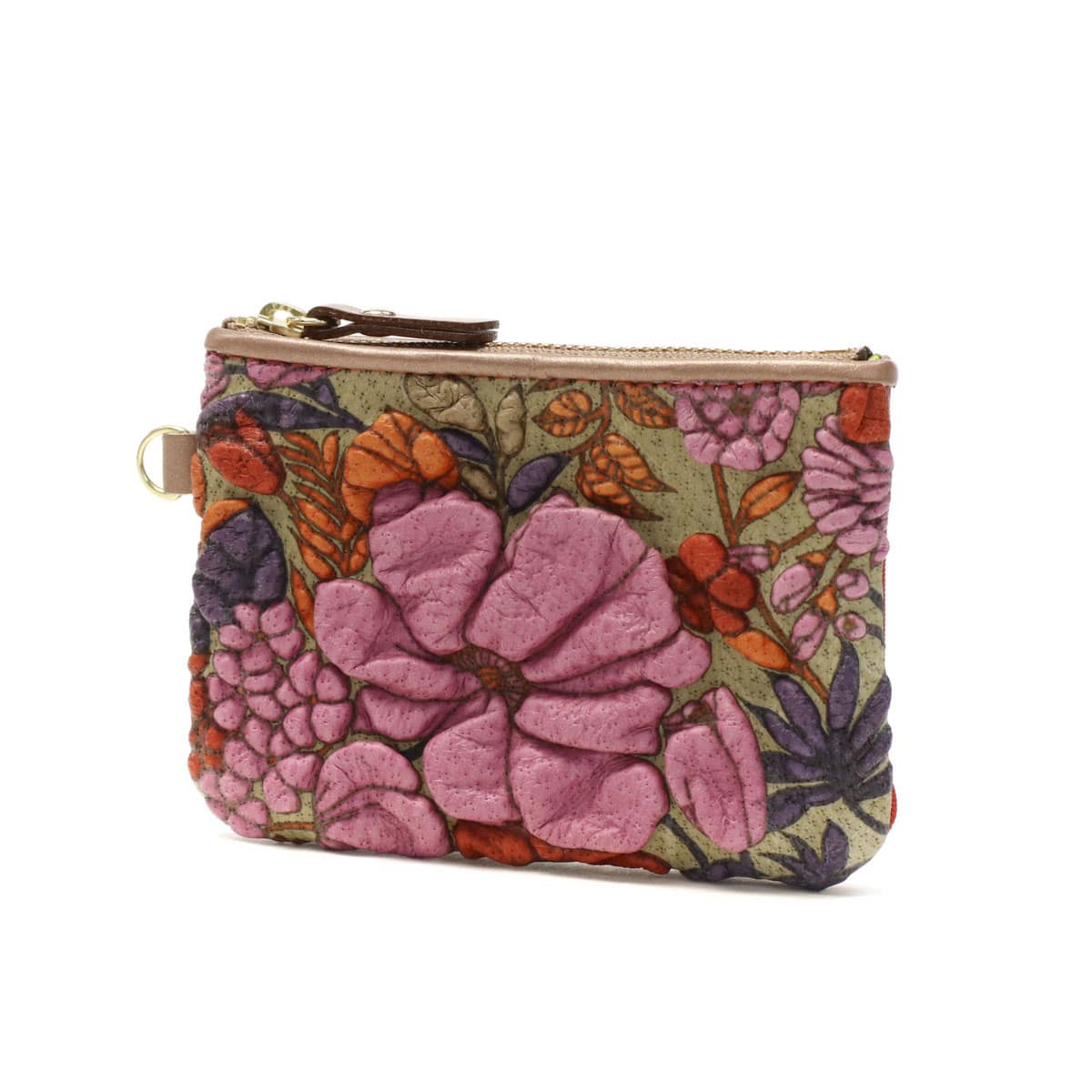 デコブランシェ ポーチ decobranche KYOUKA 京香 マルチケース Luna-Fiore 小物入れ パスケース 定期入れ コインケース 小さい ファスナー 友禅革 本革 日本製 レディース d-03-12