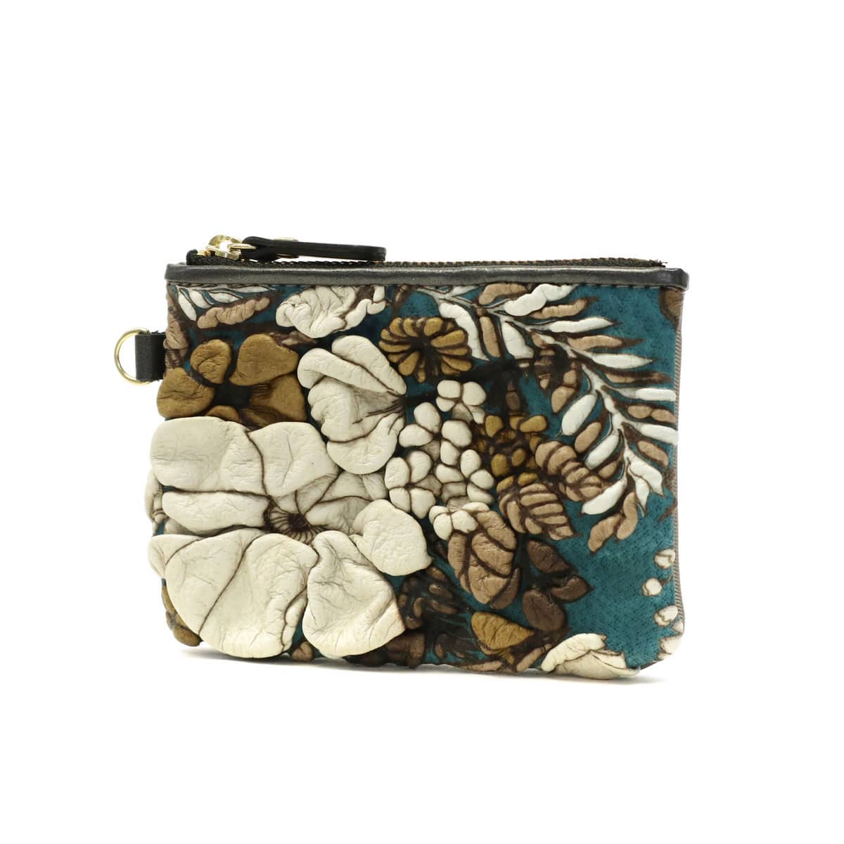 デコブランシェ ポーチ decobranche KYOUKA 京香 マルチケース Luna-Fiore 小物入れ パスケース 定期入れ コインケース 小さい ファスナー 友禅革 本革 日本製 レディース d-03-12