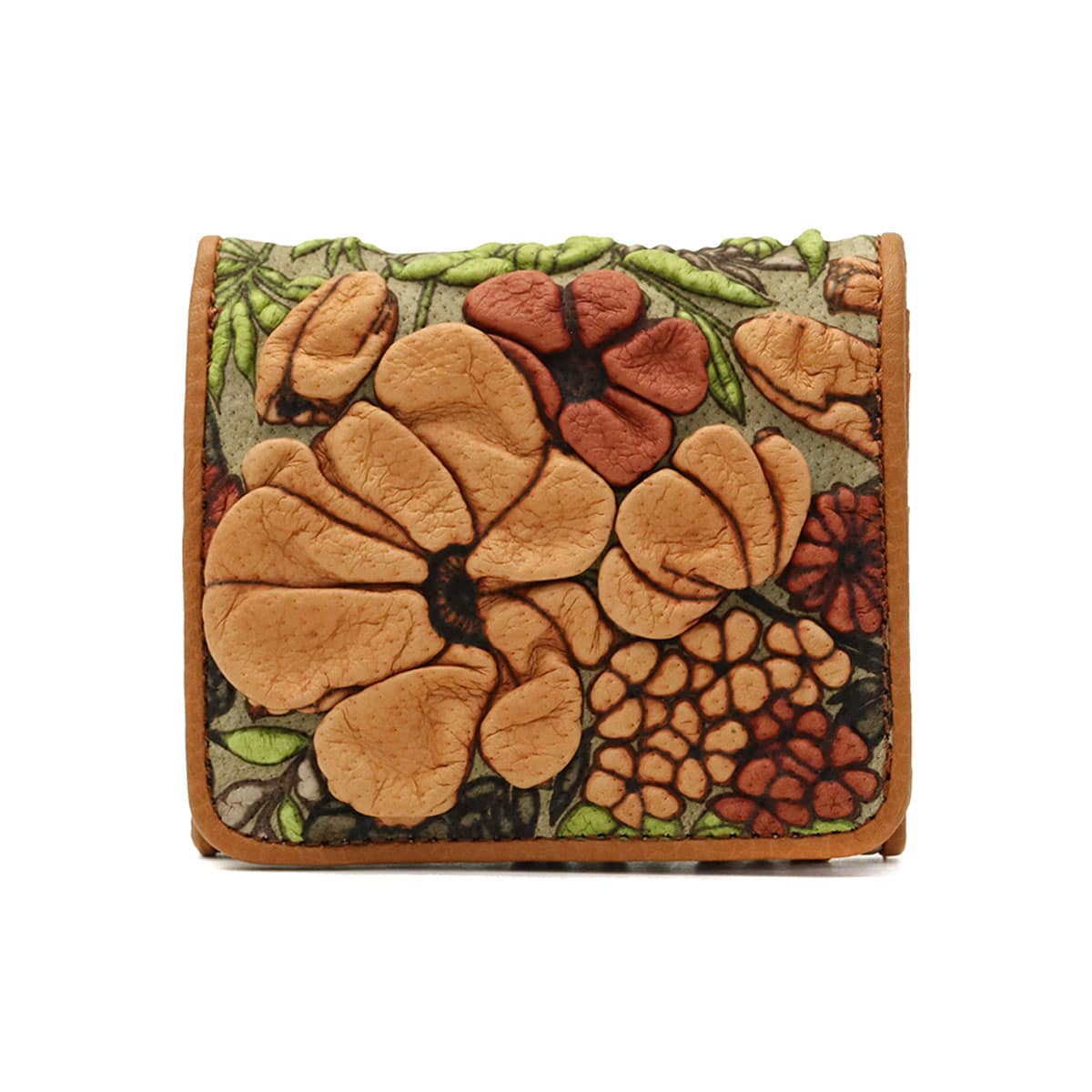 デコブランシェ decobranche 財布 KYOUKA 京香 二つ折り財布 友禅革 本革 ミニ財布 小銭入れあり レディース日本製 d-03-23 おもてなしセレクション受賞