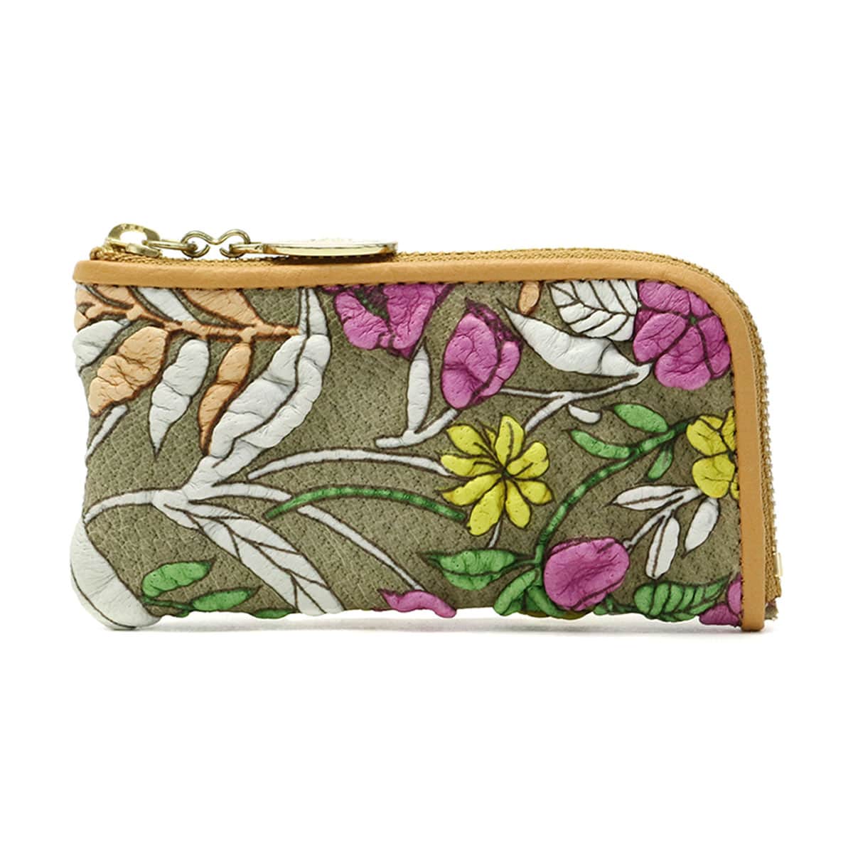 デコブランシェ decobranche コインケース KYOUKA 京香 チェーン付き小銭入れ 友禅革 本革 キーケース レディース 日本製 d-03-32 おもてなしセレクション受賞