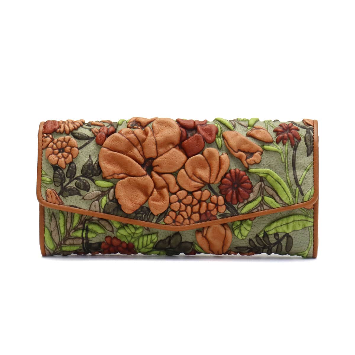 デコブランシェ decobranche 長財布 KYOUKA 京香 BOX型小銭入れ ギャルソンタイプ 友禅革 本革レディース日本製 d-03-11 おもてなしセレクション受賞