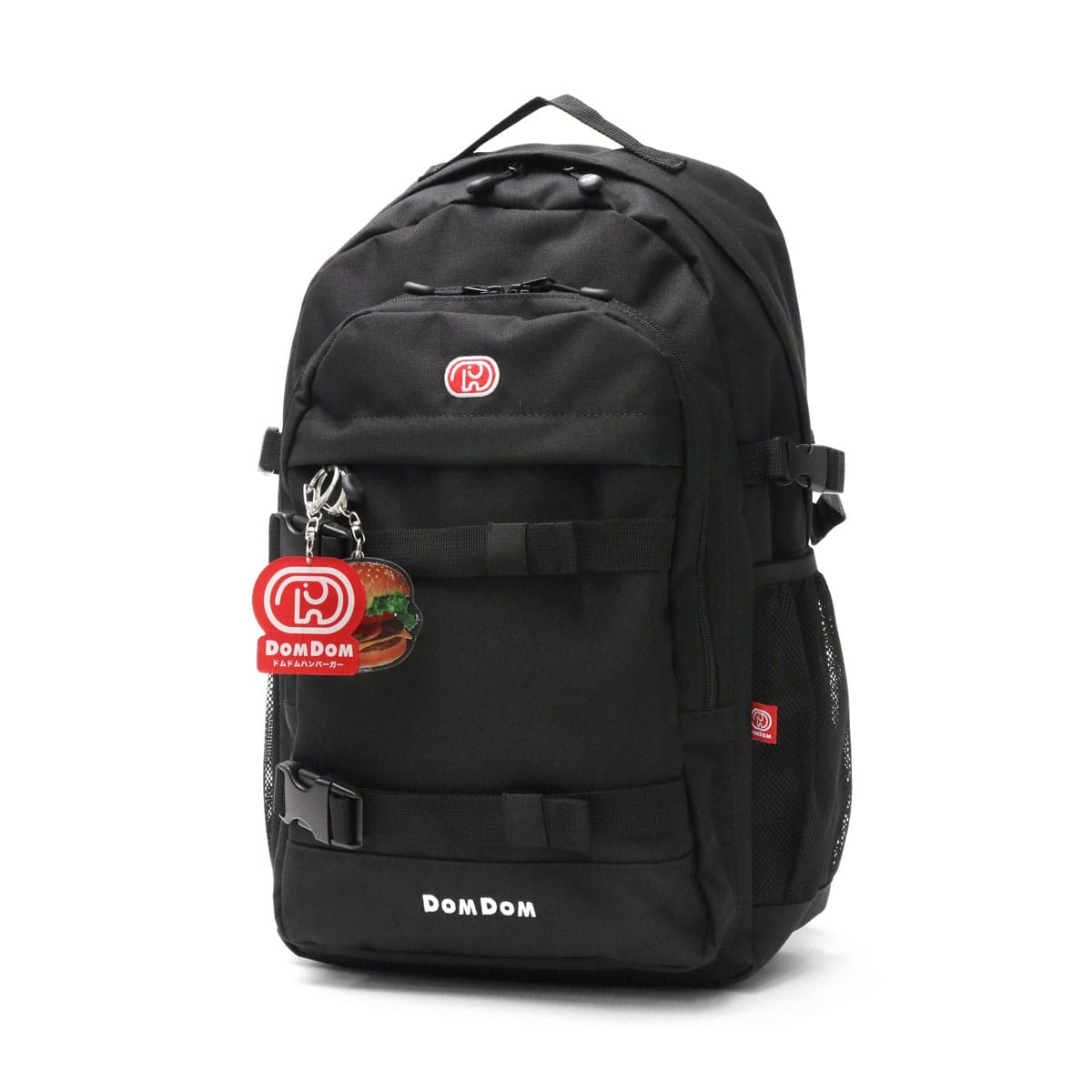 ドムドム リュック DOMDOM ドムドムハンバーガー バックパック バッグ リュックサック 通学 通学リュック 小さめ A4 19L 軽量 撥水 どむぞうくん バックルベルト 女子 男子 レディース メンズ DM010