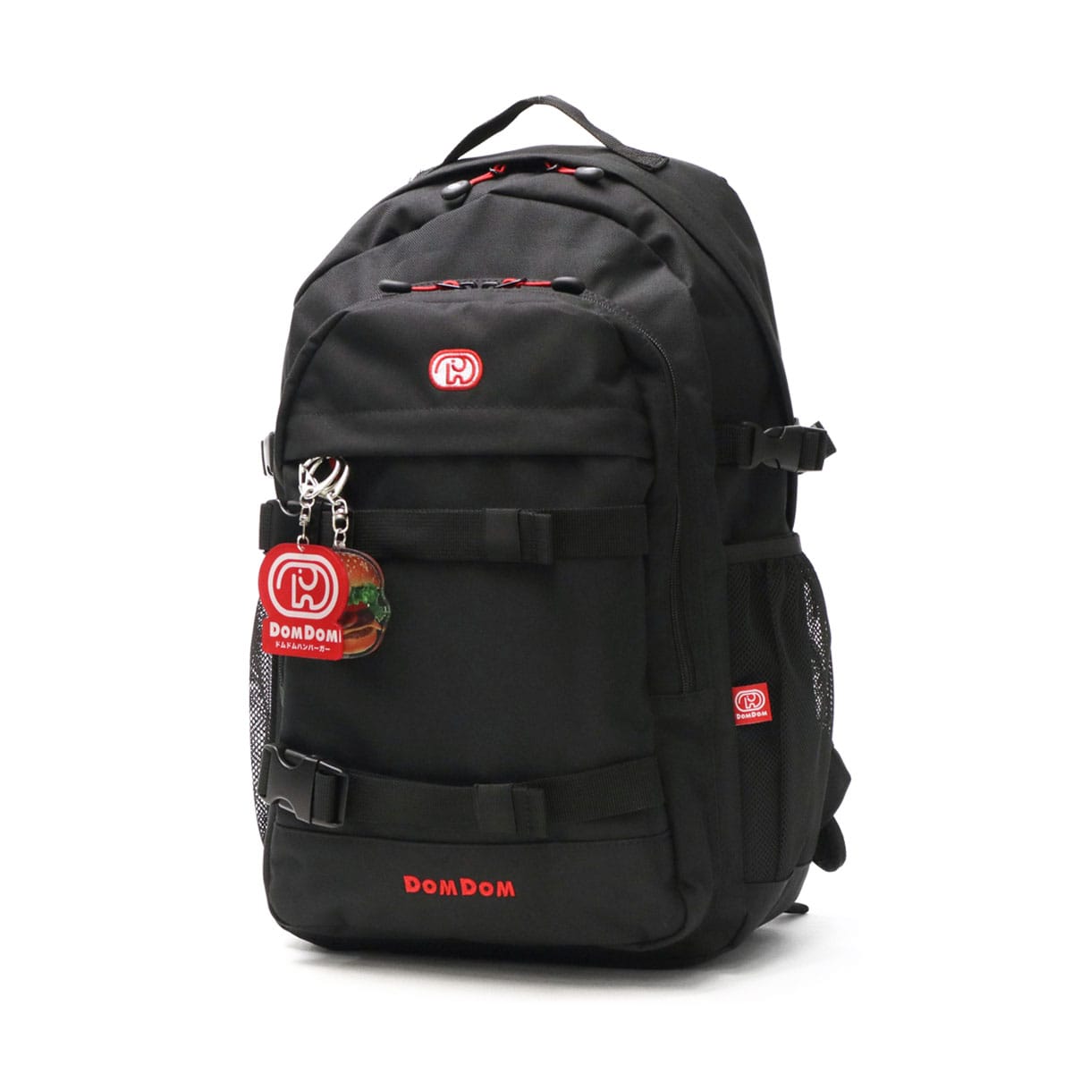 ドムドム リュック DOMDOM ドムドムハンバーガー バックパック バッグ リュックサック 通学 通学リュック 小さめ A4 19L 軽量 撥水 どむぞうくん バックルベルト 女子 男子 レディース メンズ DM010