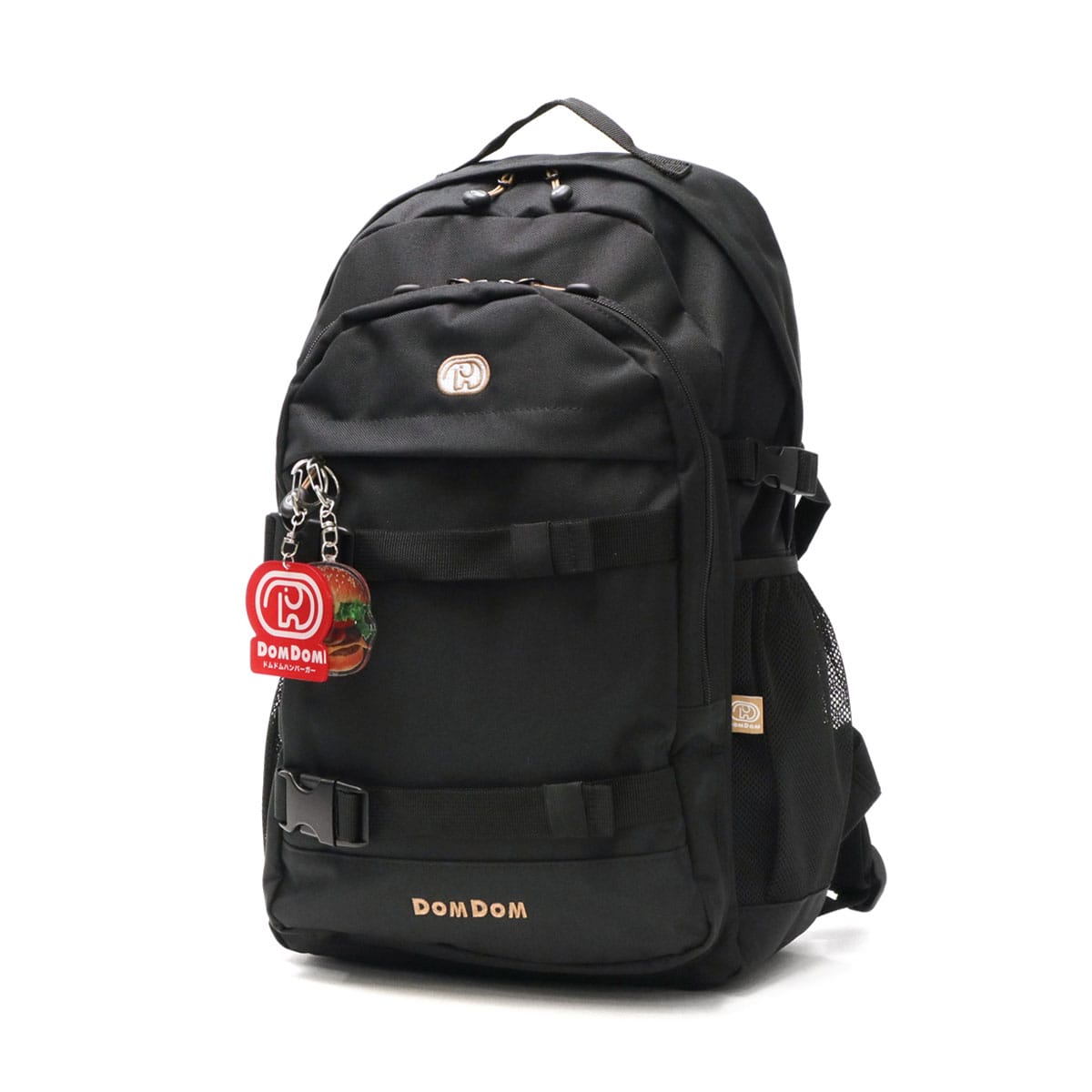 ドムドム リュック DOMDOM ドムドムハンバーガー バックパック バッグ リュックサック 通学 通学リュック 小さめ A4 19L 軽量 撥水 どむぞうくん バックルベルト 女子 男子 レディース メンズ DM010