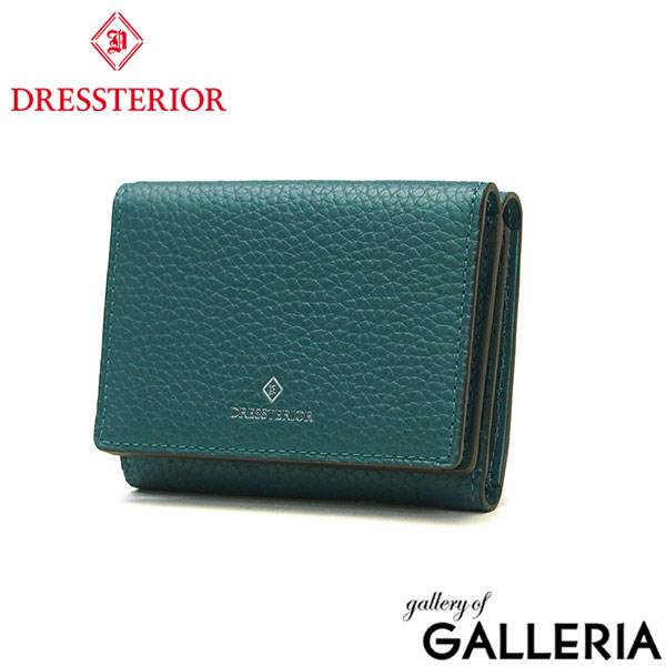 ドレステリア 三つ折り財布 メンズ レディース ブランド 本革 革 DRESSTERIOR 財布 30代 40代 小銭入れ コンパクト 三つ折り 牛革 ミニ財布 使いやすい お札を折らない 国産レザー Cavalier 861613