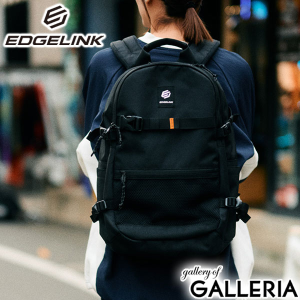 エッジリンク リュック メンズ レディース 通学 大容量 シンプル 黒 ブラック EDGELINK リュックサック おしゃれ カジュアル ブランド 26L 軽量 軽い A4 B4 PC ストリート スクール バッグ TEMPCATION 60132