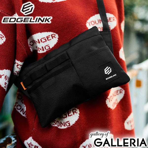 エッジリンク サコッシュ メンズ レディース ミニ ブランド EDGELINK ショルダーバッグ ミニショルダー 斜めがけバッグ 斜めがけ 軽量 小さめ シンプル 小さい 大人 かっこいい カジュアル 横型 HYPHENORM 60151