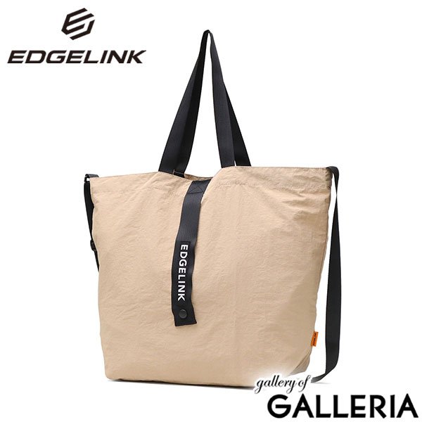 エッジリンク トートバッグ メンズ レディース 大きめ A4 大容量 EDGELINK 2WAY A4 ショルダーバッグ 斜めがけ 大人 軽量 ショルダートート 折りたたみ ナイロン バッグ 黒 NAMPAK Foldable Shoulder Tote 60194