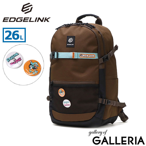 【セール】エッジリンク リュック メンズ レディース バックパック 大容量 EDGELINK ブランド カジュアル おしゃれ リュックサック 通学 2層 バッグ B4 26L PC収納 中学生 高校生 学生 TEMPCATION NJ Medium Backpack 60331