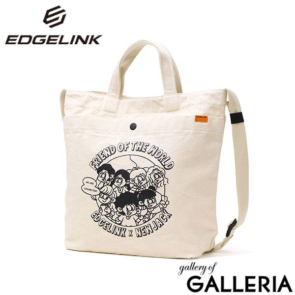 【セール】エッジリンク ショルダーバッグ メンズ レディース 大きめ 帆布 EDGELINK 斜めがけ ブランド かっこいい 軽量 軽い 2WAY トート 手持ち 斜めがけバッグ カジュアル コラボ A4 ワックパック WACPAK NJ Tote Shoulder Bag 60422