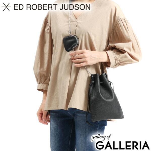 エドロバートジャドソン ショルダーバッグ ED ROBERT JUDSONODD ODD - POUCH SIZE.1 巾着 ショルダー バッグ ポーチ 斜めがけバッグ 小銭入れ 本革 小さめ 軽量 日本製 メンズ レディース B01WBG-115B-1