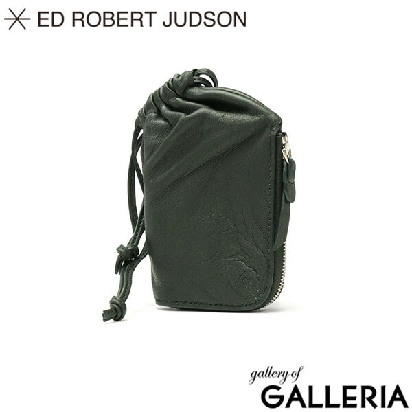 【セール】ED ROBERT JUDSON 財布 メンズ レディース サイフ エドロバートジャドソン ブランド 本革 薄い L字ファスナー 小さい コンパクト 小銭入れ ミニ財布 レザー 巾着 DRAWSTRING L-ZIP PURSE CO-20