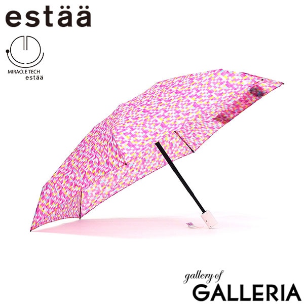 エスタ 折りたたみ傘 晴雨兼用 自動開閉 軽量 estaa ムーンバット 傘 日傘 雨傘 コンパクト ワンタッチ レディース UVカット加工 紫外線対策 親骨50cm ミラクルテック MiracleTech UVモザイク50 31-230-10327-12