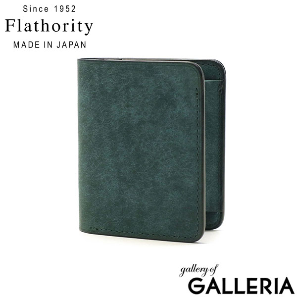 フラソリティ 財布 二つ折り財布 メンズ レディース ミニ コンパクト サイフ Flathority 本革 レザー 二つ折 ブランド 日本製 ミニマル プエブロレザー プエブロ ミニ財布 牛革 革 Land Mini wallet FP-511