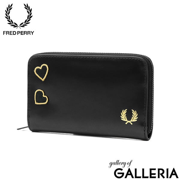 FRED PERRY フレッドペリー 財布 コンパクト財布 ウォレット Amy Winehouse BOX LEATHER AMY WALLET L1401