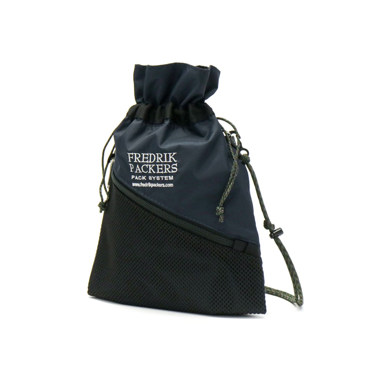 フレドリックパッカーズ ショルダーバッグ FREDRIK PACKERS PINION POUCH MESH 巾着 ミニショルダー 斜めがけ サコッシュ 小さめ 軽量 ナイロン 日本製 メンズ レディース