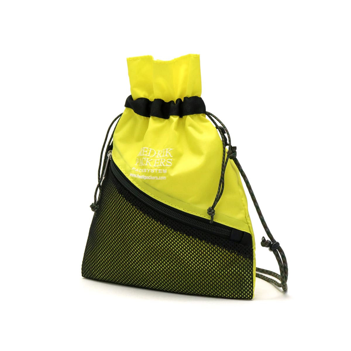 フレドリックパッカーズ ショルダーバッグ FREDRIK PACKERS PINION POUCH MESH 巾着 ミニショルダー 斜めがけ サコッシュ 小さめ 軽量 ナイロン 日本製 メンズ レディース
