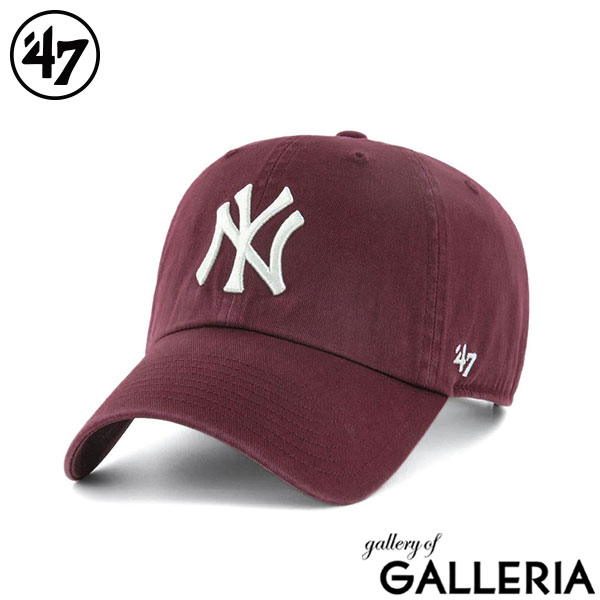 47 キャップ メンズ レディース ブランド フォーティーセブン CLEAN UP 帽子 ベースボールキャップ ロゴ おしゃれ コットン シンプル カジュアル かっこいい サイズ調整 クリーンナップ New York Yankees ニューヨーク・ヤンキース