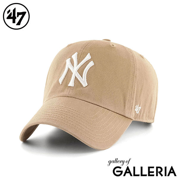 47 キャップ メンズ レディース ブランド フォーティーセブン CLEAN UP 帽子 ベースボールキャップ ロゴ おしゃれ コットン シンプル カジュアル かっこいい サイズ調整 クリーンナップ New York Yankees ニューヨーク・ヤンキース