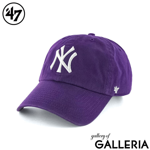 47 キャップ メンズ レディース ブランド フォーティーセブン CLEAN UP 帽子 ベースボールキャップ ロゴ おしゃれ コットン シンプル カジュアル かっこいい サイズ調整 クリーンナップ New York Yankees ニューヨーク・ヤンキース
