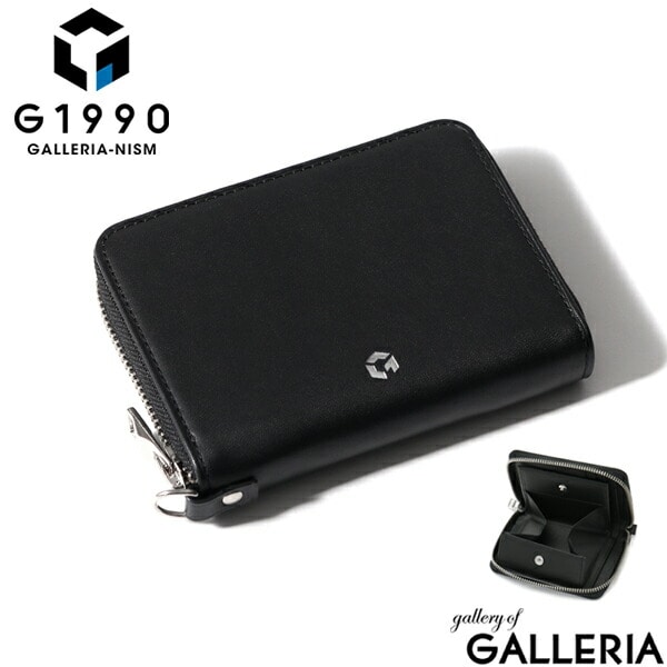 財布 メンズ G1990 Solace ソレス ROUND ZIP FOLDED WALLET FRACTALE CALTUS ラウンドファスナー 二つ折り財布 二つ折り 小銭入れ 小さめ 本革 革 レザー ジーイチキュウキュウゼロ B01003-02
