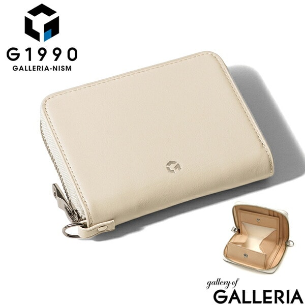 財布 メンズ G1990 Solace ソレス ROUND ZIP FOLDED WALLET FRACTALE CALTUS ラウンドファスナー 二つ折り財布 二つ折り 小銭入れ 小さめ 本革 革 レザー ジーイチキュウキュウゼロ B01003-02