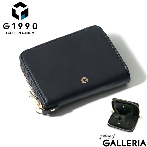 財布 メンズ G1990 Solace ソレス ROUND ZIP FOLDED WALLET FRACTALE CALTUS ラウンドファスナー 二つ折り財布 二つ折り 小銭入れ 小さめ 本革 革 レザー ジーイチキュウキュウゼロ B01003-02