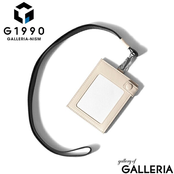 IDケース メンズ G1990 Solace ソレス ID CARD HOLDER FRACTALE CALTUS パスケース カードホルダー 定期入れ クリア コンパクト 本革 革 牛革 レザー ジーイチキュウキュウゼロ B01003-05