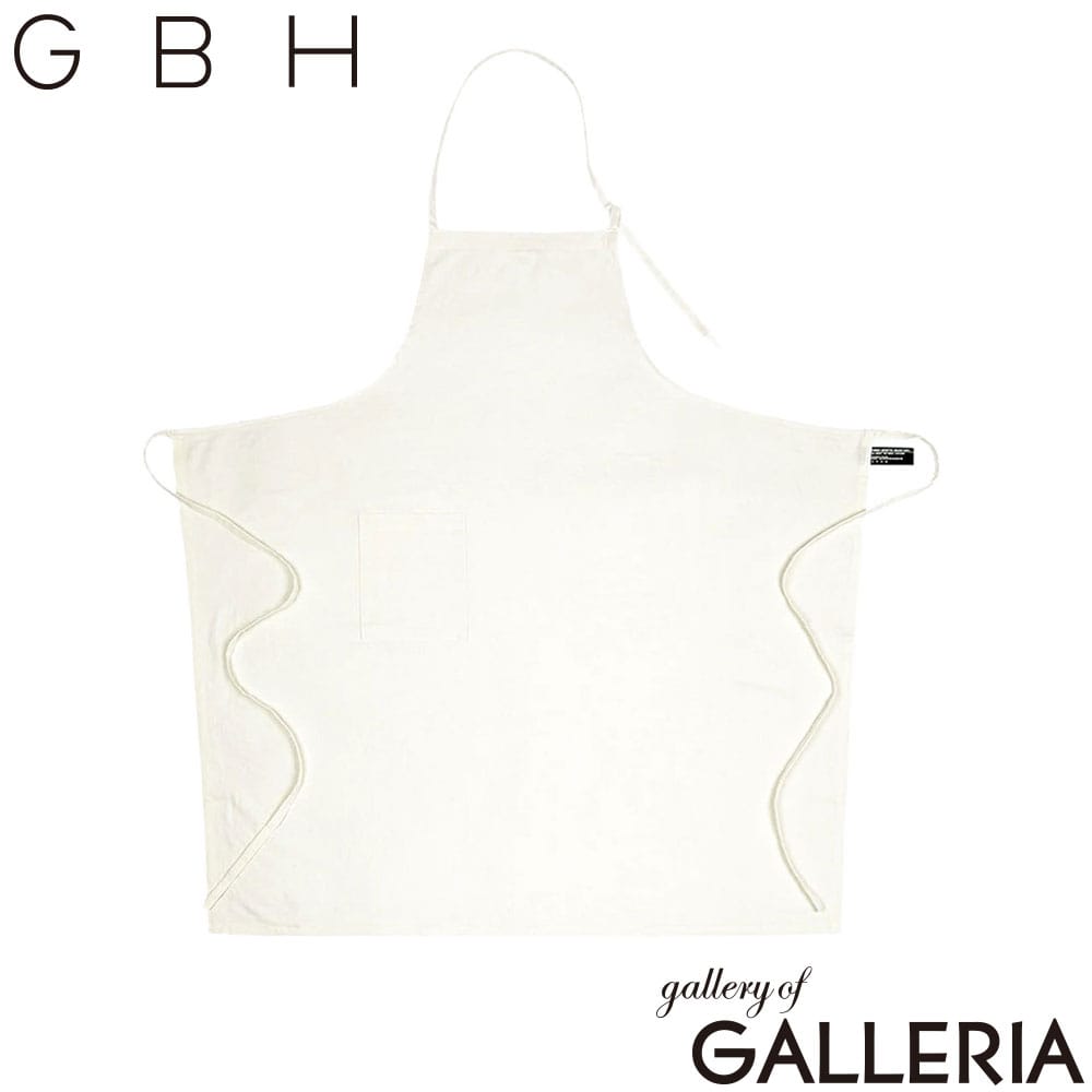GBH ジービーエイチ エプロン ナチュラル ロング 男女兼用 大人 前掛け 人気 胸当て付き 定番 LONG APRON
