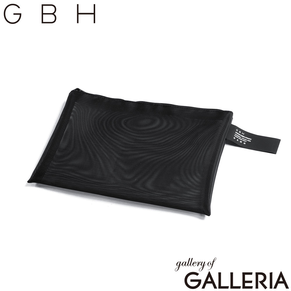 GBH ジービーエイチ ポーチ メッシュポーチ おしゃれ シンプル ブラック バッグインバッグ MONO MESH POUCH