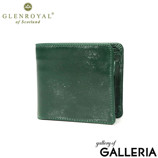 【正規品3カ月保証】 グレンロイヤル 二つ折り財布 メンズ レディース 折財布 小さめ GLENROYAL ブランド 大人 おしゃれ 上品 ミニ 財布 小銭入れ付き 札入れ カード入れ 本革 HIP WALLET WITH DIVIDER 03-6171