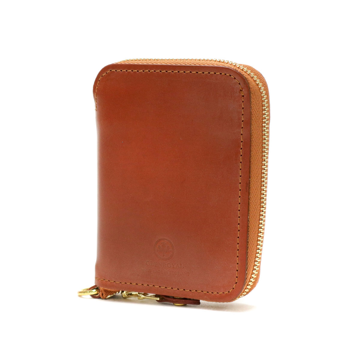 3カ月保証 グレンロイヤル 2つ折り財布 GLENROYAL ジップアラウンドスモールウォレット ZIP AROUND SMALL WALLET 財布 本革 小銭入れ付き ミニ 軽量 ラウンドファスナー メンズ レディース 03-5866