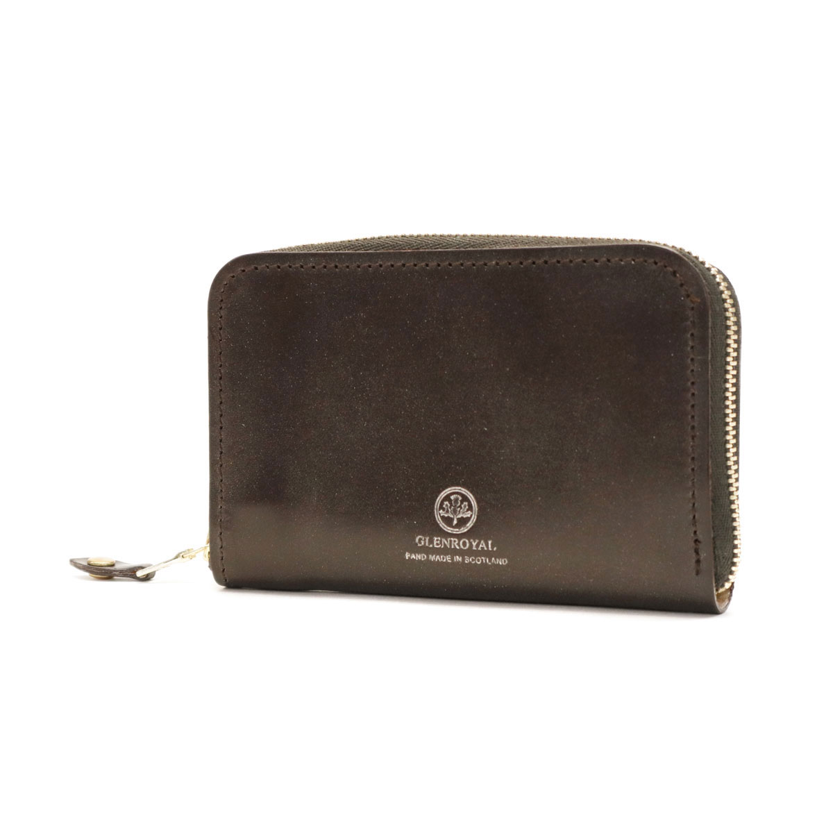 3カ月保証 グレンロイヤル 二つ折り財布 GLENROYAL ZIP AROUND CASE 二つ折り財布 ミニ財布 本革 コンパクト 軽い ラウンドファスナー メンズ レディース 03-5997