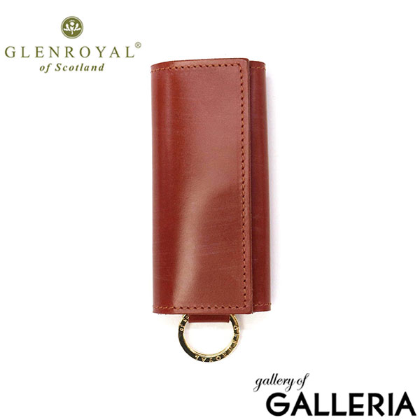 【正規品3カ月保証】 グレンロイヤル キーケース メンズ レディース スマートキー 革 本革 GLENROYAL 鍵入れ 鍵 ブランド レザー コンパクト ミニ 大人 おしゃれ シンプル KEY CASE WITH DET FLAT RING 03-5815
