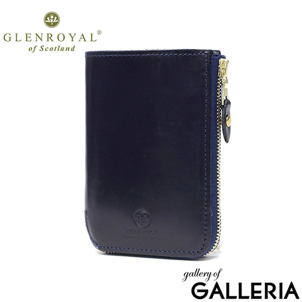 【正規品3カ月保証】 グレンロイヤル 二つ折り財布 メンズ レディース ブランド GLENROYAL 財布 小銭入れあり 小さい コンパクト 本革 革 レザー 二つ折り ファスナー L字ファスナー 03-5817