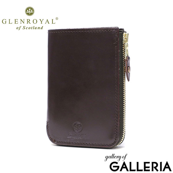【正規品3カ月保証】 グレンロイヤル 二つ折り財布 メンズ レディース ブランド GLENROYAL 財布 小銭入れあり 小さい コンパクト 本革 革 レザー 二つ折り ファスナー L字ファスナー 03-5817