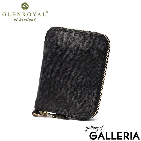 【正規品3カ月保証】 グレンロイヤル 財布 メンズ レディース 二つ折 コンパクト ミニ 本革 GLENROYAL ファスナー ブランド 小さい 革 牛革 LAKELAND BRIDLE LEATHER SMALL ZIP WALLET(エンボス) 03-5814