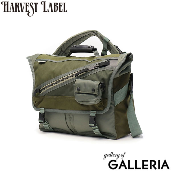 ハーヴェストレーベル ショルダーバッグ メンズ レディース 斜めがけバッグ 大きめ ブランド HARVEST LABEL バッグ A4 PC 14インチ 革 通勤 ビジネス メッセンジャーバッグ ミリタリー 多機能 ナイロン 日本製 ReLoad HGL-0182