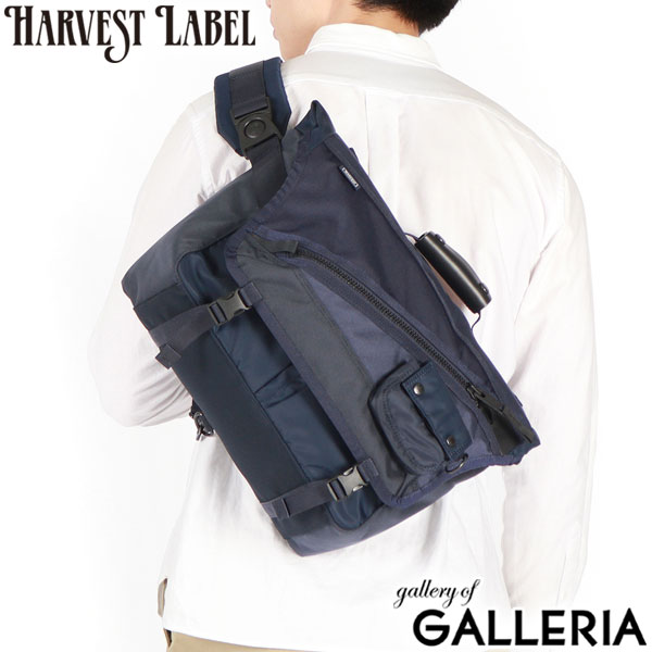 ハーヴェストレーベル ショルダーバッグ メンズ レディース 斜めがけバッグ 大きめ ブランド HARVEST LABEL バッグ A4 PC 14インチ 革 通勤 ビジネス メッセンジャーバッグ ミリタリー 多機能 ナイロン 日本製 ReLoad HGL-0182