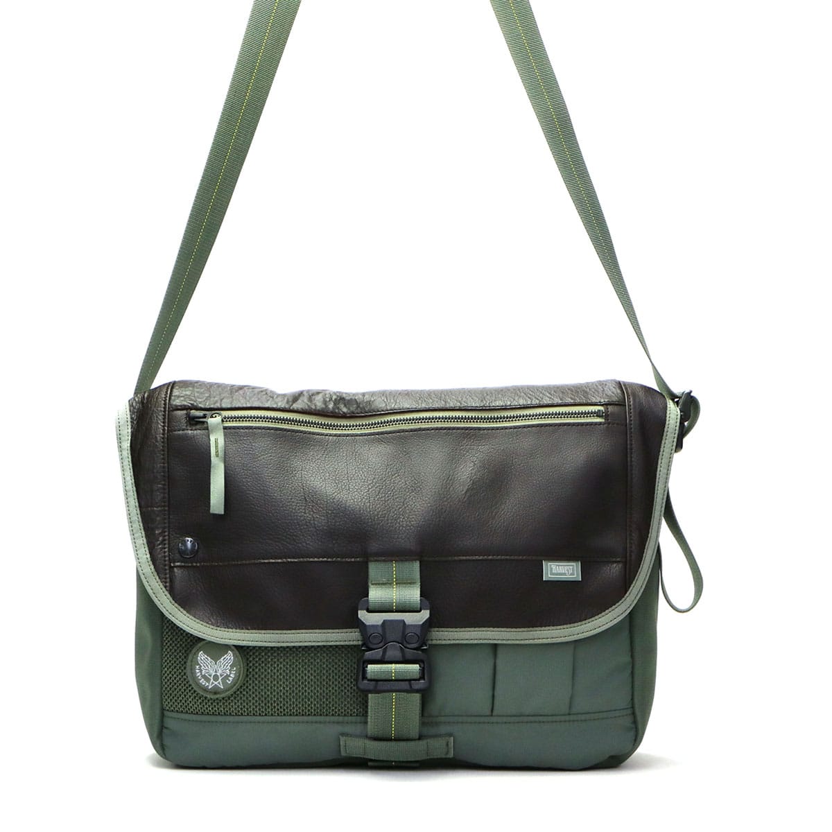 ハーヴェストレーベル メッセンジャーバッグ HARVEST LABEL CUSTOM カスタム MESSENGER BAG(M)斜めがけ ショルダー ミリタリー メンズ ハーヴェストレーベル 日本製 HC-0105