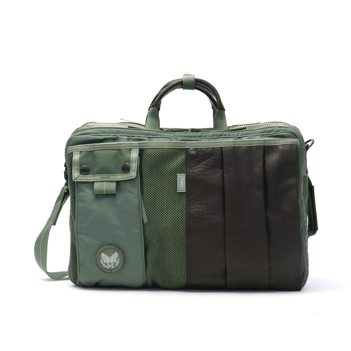ハーヴェストレーベル 3WAYブリーフ HARVEST LABEL CUSTOM カスタム 3WAY BRIEF ブリーフケース斜めがけ ビジネスリュック 通勤 ビジネス ミリタリー メンズ 日本製 ハーベストレーベル HC-0111