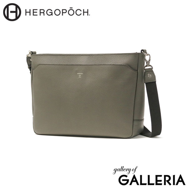 正規取扱店 エルゴポック ショルダーバッグ メンズ レディース 斜めがけ HERGOPOCH ブランド 大きめ 牛革 本革 日本製 2WAY 大人 40代 50代 A4 ベーシックショルダーバッグA4 ER-SLM2