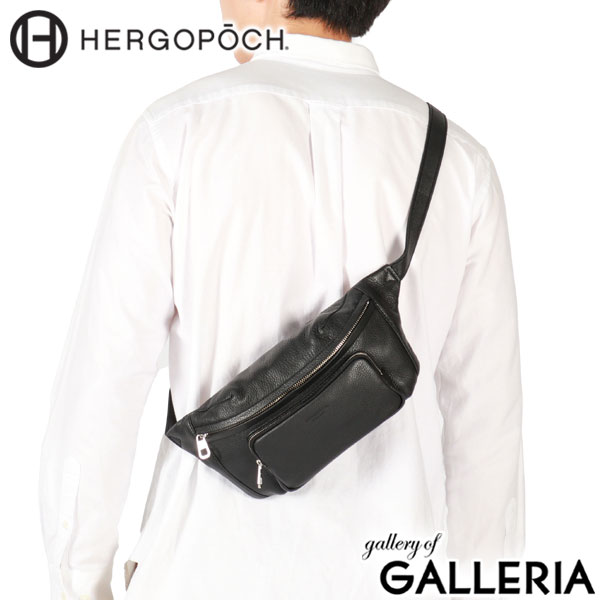 【正規取扱店】 エルゴポック ボディバッグ メンズ 本革 革 レザー HERGOPOCH ブランド 50代 かっこいい 小さめ ワンショルダー 斜めがけ 日本製 ソフトシュリンクレザー ウエストボディバッグver.2 TC-WBL2