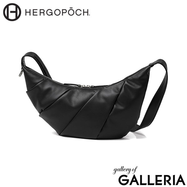 HERGOPOCH エルゴポック ショルダーバッグ コンパクト バッグ 斜めがけ かっこいい 日本製 A5 スムースレザー ツイステッドショルダーバッグ EP-CSL
