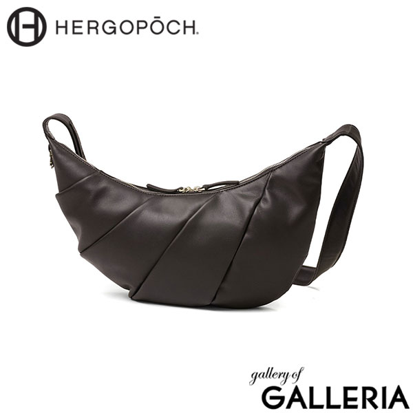 HERGOPOCH エルゴポック ショルダーバッグ コンパクト バッグ 斜めがけ かっこいい 日本製 A5 スムースレザー ツイステッドショルダーバッグ EP-CSL