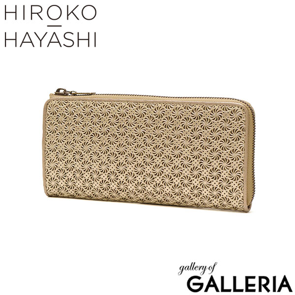 ヒロコ ハヤシ 財布 長財布 レディース 本革 HIROKO HAYASHI 大容量 ブランド L字ファスナー L字 黒 上品 高級感 おしゃれ 小銭入れあり カード プレゼント 女性 日本製 GIRASOLE ファスナー式長財布 709-41946