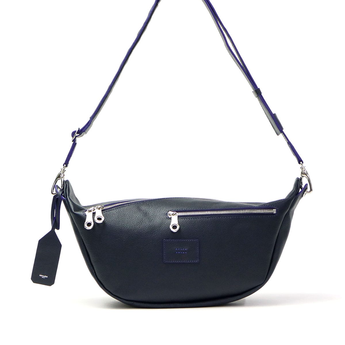 アエナ ショルダーバッグ HMAEN ボディバッグ 本革 革 レザー SLBi ZEPPELIN ツェッペリン 斜めがけ 軽量 軽い日本製 メンズ レディース