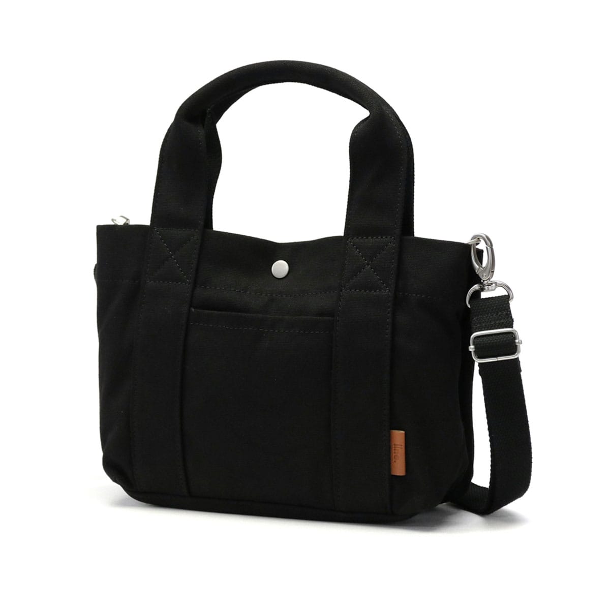 【メール便】 トートバッグ レディース 小さめ ミニトート キャンバス 肩掛け 無地 2WAY ショルダーバッグ 斜め掛け ランチバッグ 仕切り 軽量 シンプル イイネ iine. IO1001-01