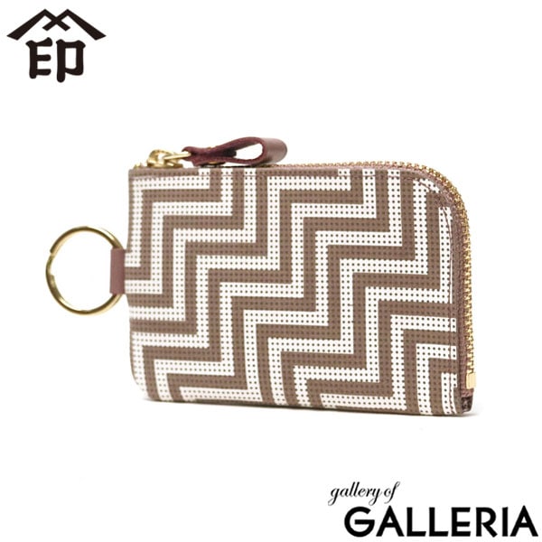 印傳屋 小銭入れ レディース ブランド 財布 印伝屋 インデンヤ コインケース 革 可愛い 手のひらサイズ 小さめ スリム フラグメントケース 本革 INDEN-YA 印伝 上原勇七 甲州印伝 日本製 CHEVRON シェブロン F小銭入01 7601