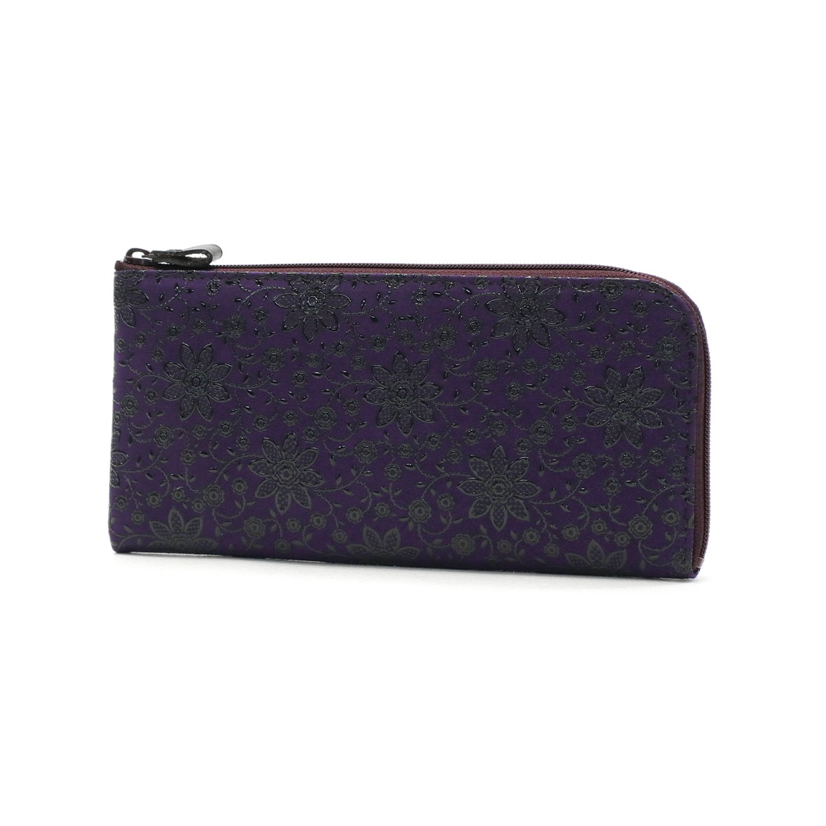 印傳屋 長財布 印伝 インデンヤ INDEN-YA 財布 L字ファスナー長財布 束入A スリム レディース メンズ 上原勇七 甲州印伝 和小物 和柄 漆 革 日本製 2315